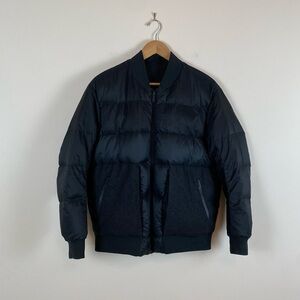 Lululemon Roam Far Wool Reversible Puffer Bomber Black/Heathered Black